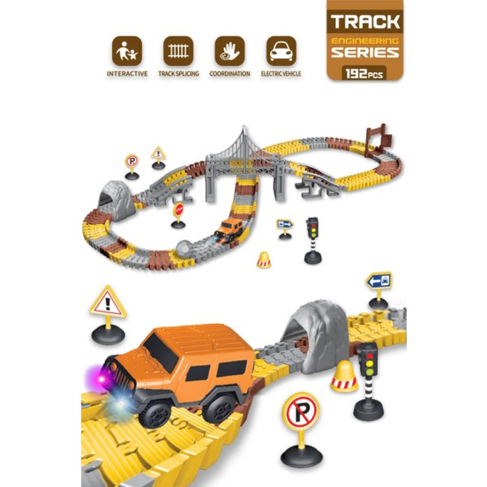 Kayyum Oyuncak Inşaat Tracks 192 Parça Inşaat Temalı Hareketli Raylar Araçlı Köprülü 8051 Legolar ( Yapım Oyuncakları ) Fiyatı