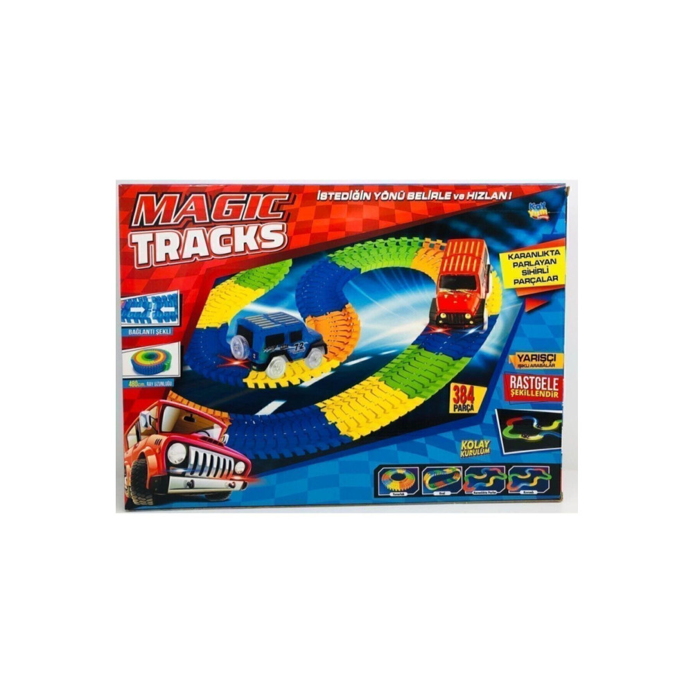 Kayyum Oyuncak Magic Tracks Hareketli Raylar 384 Parça 2 Araba-23082269 Legolar ( Yapım Oyuncakları ) Fiyatı