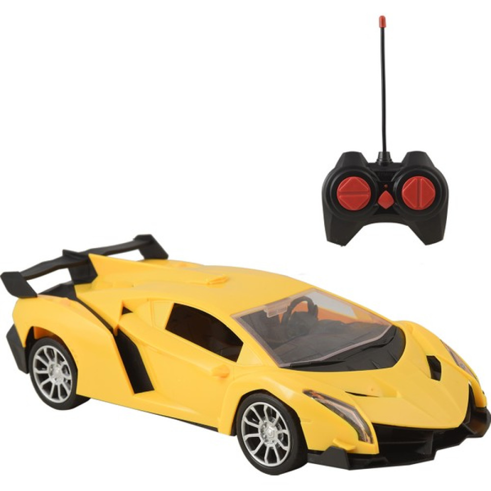 Kayyum Oyuncak Uzaktan Kumandalı, 2.4 Ghz Şarjlı Farları Yanan, 1:16 Mega Hız Fırtına Spor Lamborghini Araba - Sarı Oyuncak Araç Fiyatı