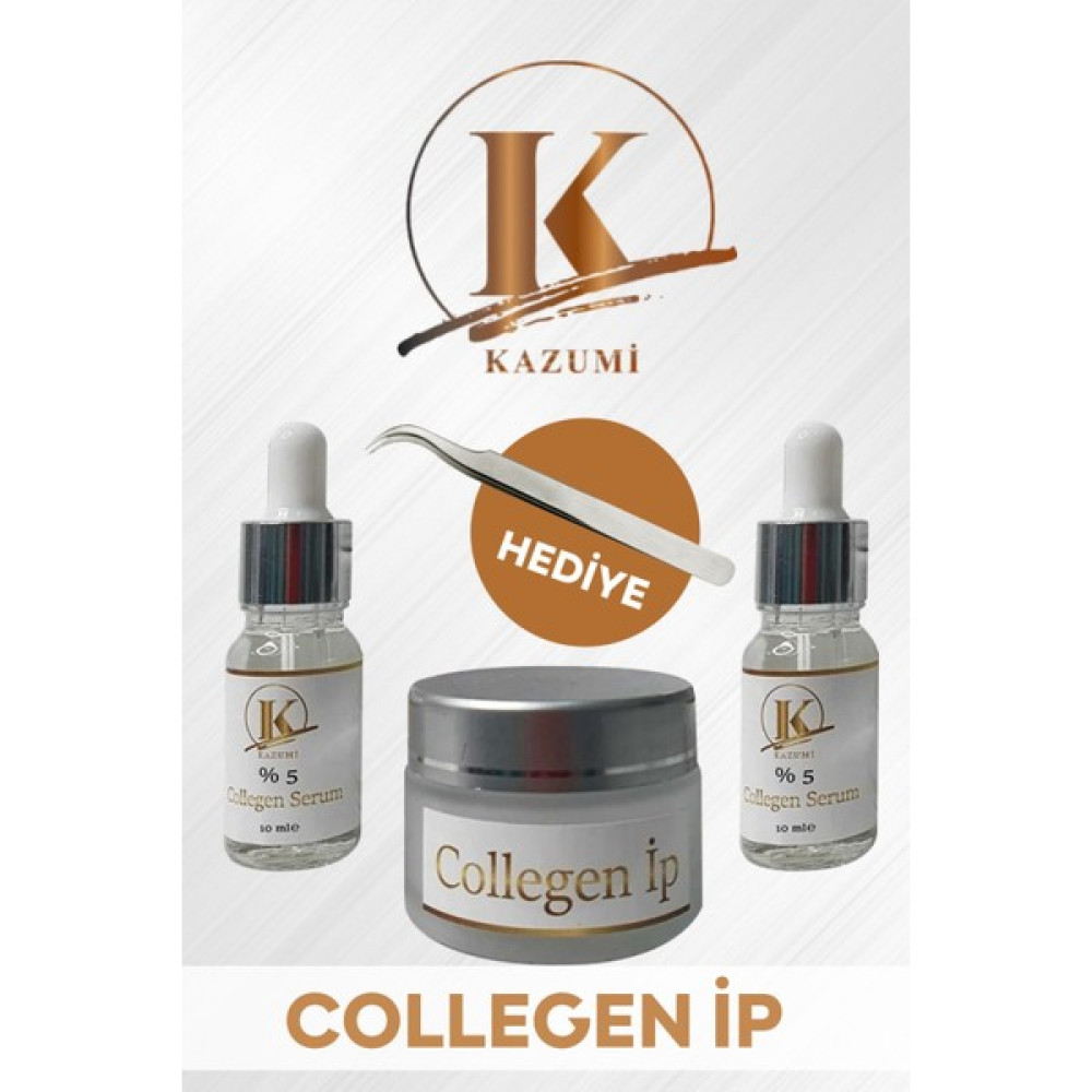 Kazumi Collegen İp Protokolü 40 Kullanım Cımbız Hediyeli - kolajen Anti-Aging / Yaşlanma Karşıtı Fiyatı