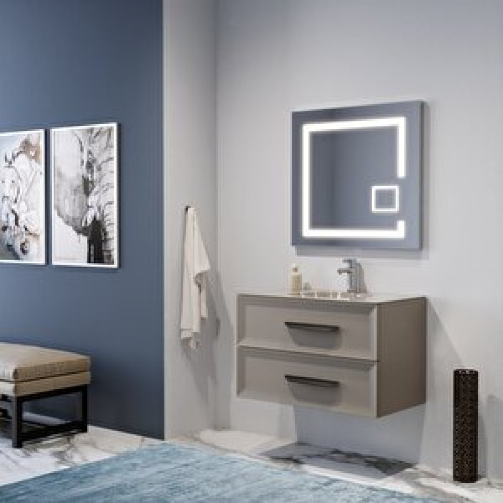 KB Banyo Malta Mlt080 80 Banyo Dolap Takim Mat Kapucino Banyo Dolabı / Mobilyası Fiyatı