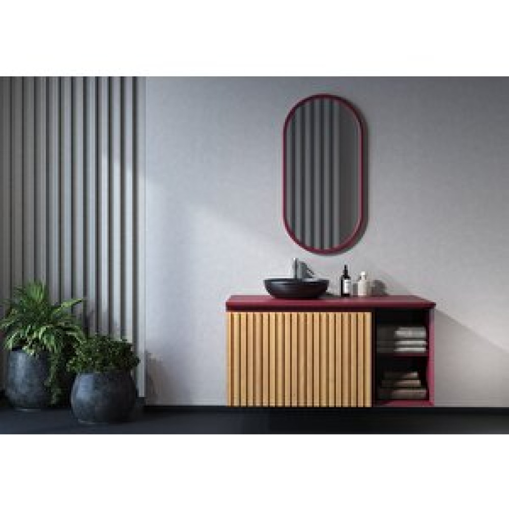 KB Banyo Woody Wdy100 100 Banyo Dolap Takim Murdum/ Natural Masif Banyo Dolabı / Mobilyası Fiyatı