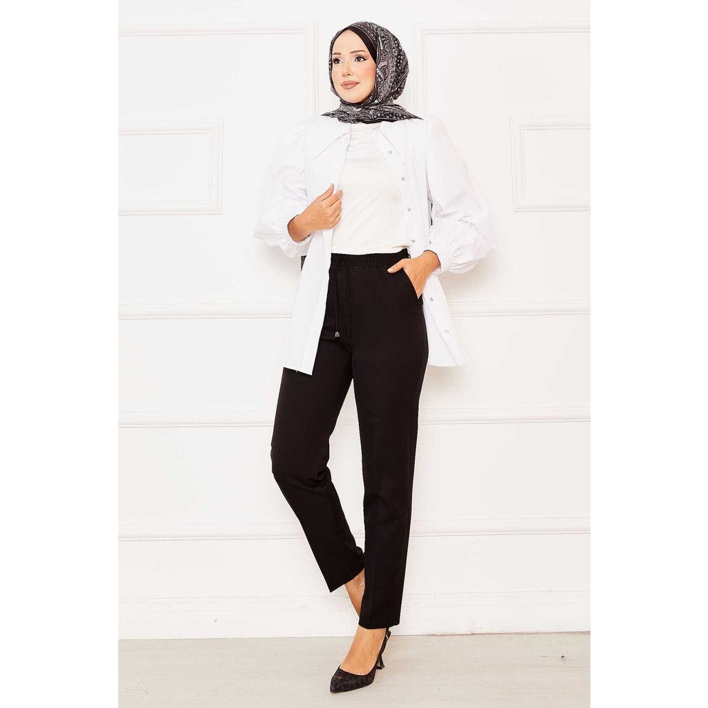 Kç Beli Lastikli Dar Paça Pantolon Siyah Giyim & İç Giyim Fiyatı