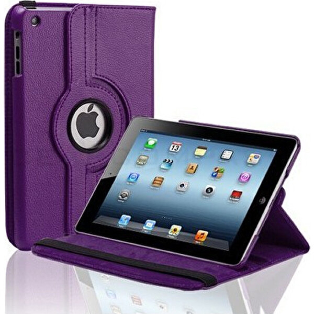 Kea Apple iPad Air 2 (iPad 6) 360° Dönebilen Standlı Kılıf - Mor Tablet Kılıfı Fiyatı