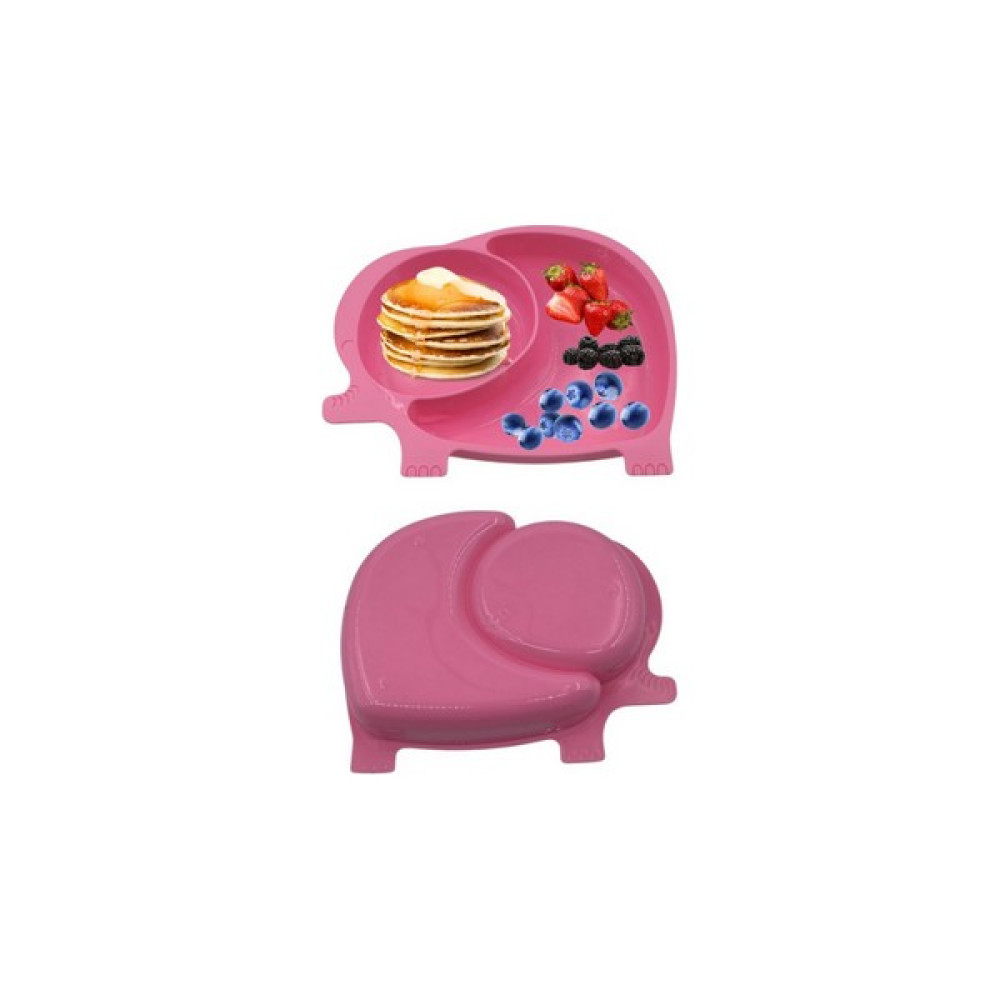 KEBAR Bebek ve Çocuk Için Sevimli Fil Model Desenli Yemek Bebek Mama Kabı Bölmeli Tabak Mama Seti Fiyatı