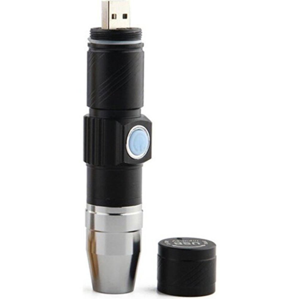 Kecilila Mini LED El Feneri 365NM Muayene Lambası USB Şarj Uv Torch Işık Açık Kamp Yürüyüş Için Uv Dedektörü Işık (Yurt Dışından) El Feneri Fiyatı