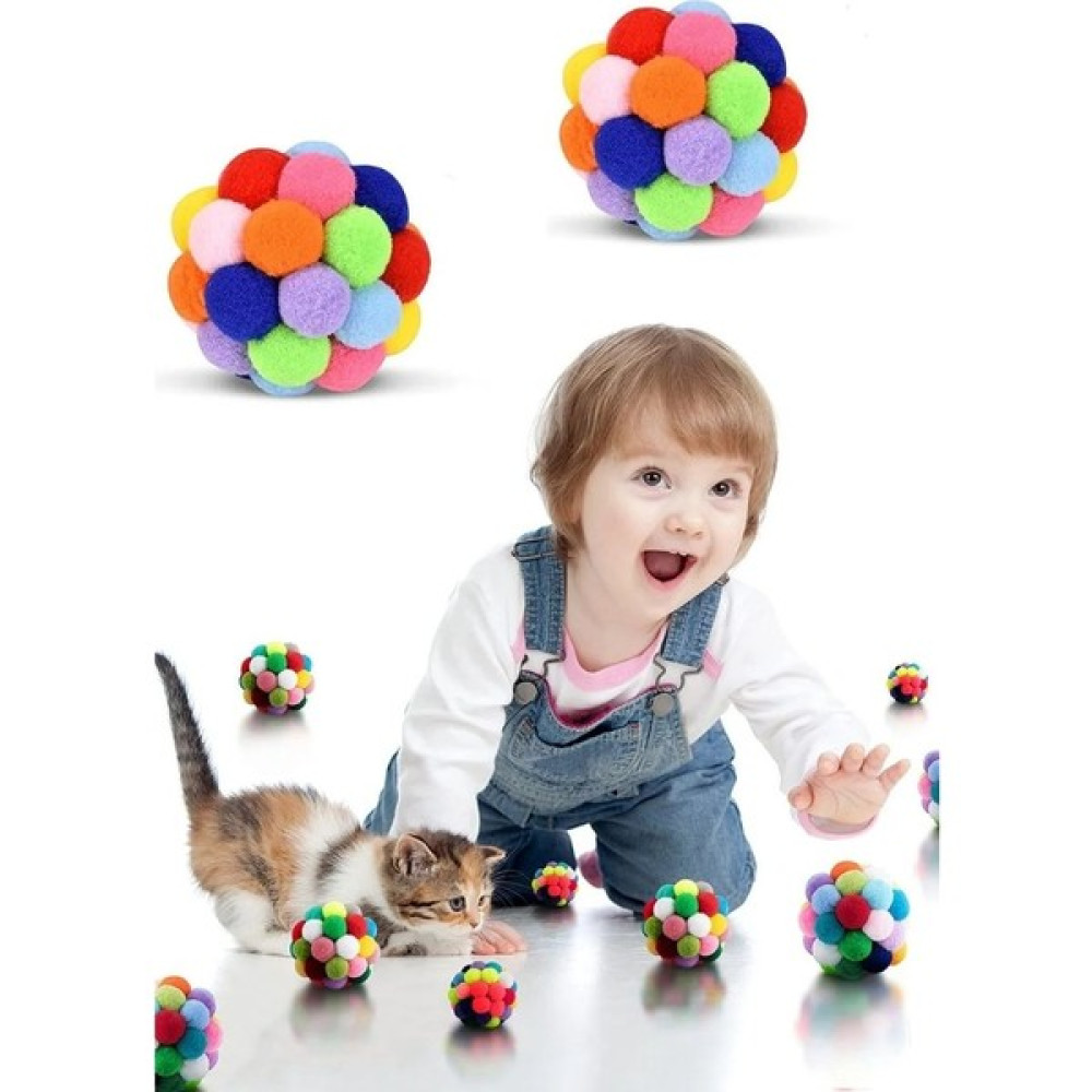 Kedi Egzersiz Oyuncağı Kedi Oyun Topu Ponponlu ve Kendinden Sesli Evcil Hayvan Ürünleri Fiyatı