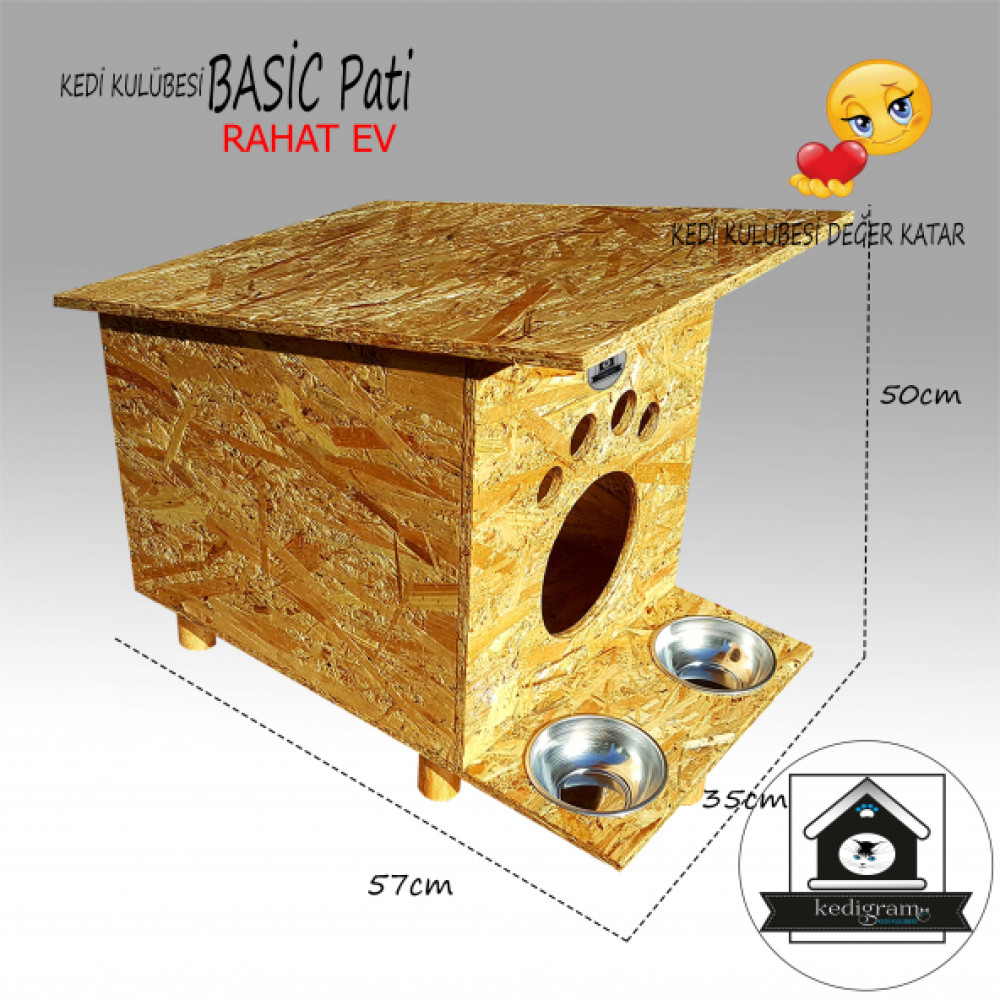 Kedi Evi Basic Pati Kedi Kulubesi Evcil Hayvan Ürünleri Fiyatı