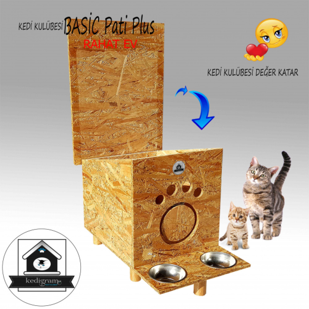 Kedi Evi Basıc Pati Plus Kedi Kulubesi Evcil Hayvan Ürünleri Fiyatı