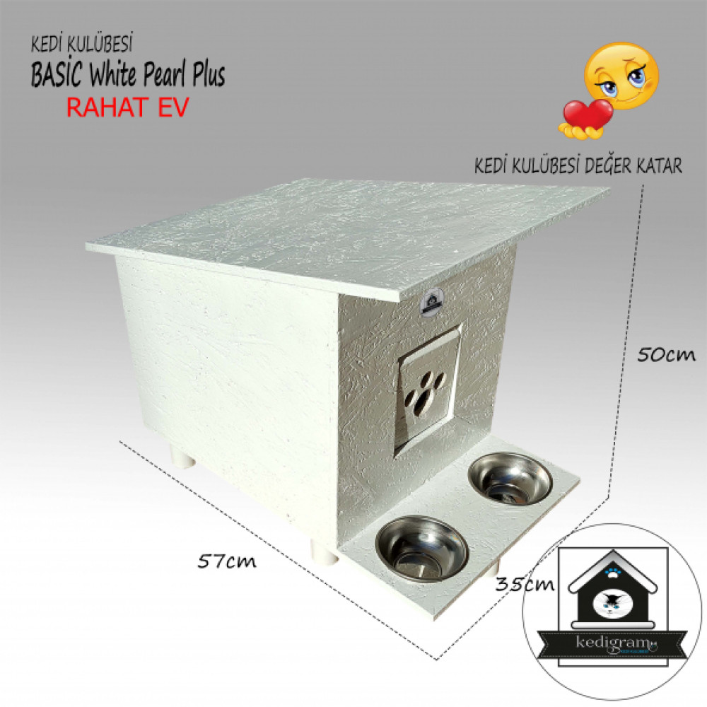 Kedi Evi Kedi Kulubesi Basic White Pearl Plus Yagli Boyali Evcil Hayvan Ürünleri Fiyatı