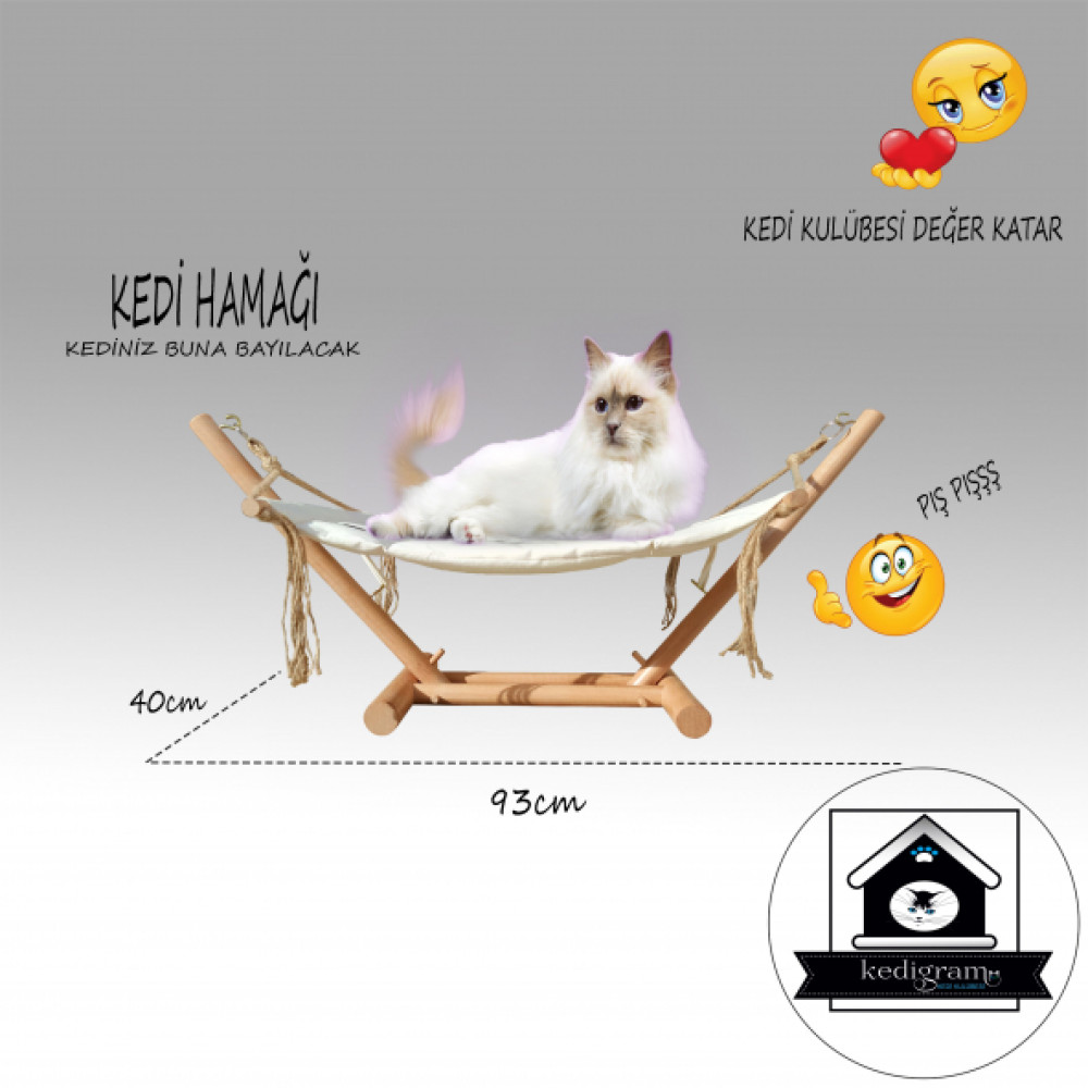 Kedi Hamagi - Hamak Besik - Kedi Evi - Kedi Salincagi - Kedi Yatagi - Oyun Alani Yatak Evcil Hayvan Ürünleri Fiyatı