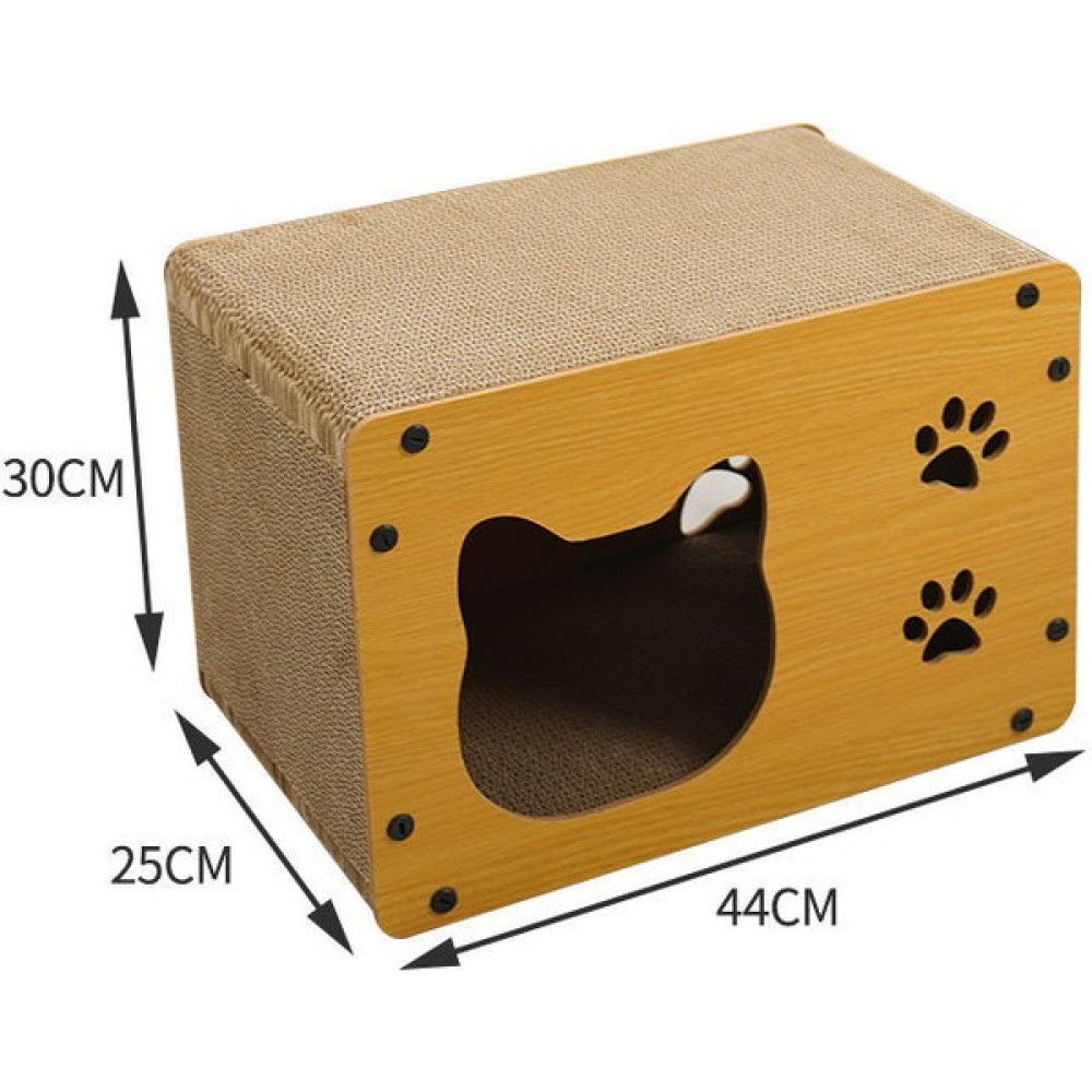 Kedi Kumu, Kedi Tırmalama Tahtası, Aşınmaya Dayanıklı, Tüy Dökmeyen, Dikey Çift Katmanlı Ahşap Kedi Evi, Oluklu Kağıt, Kedi Pençeli Tahta Oyuncak (... Evcil Hayvan Ürünleri Fiyatı