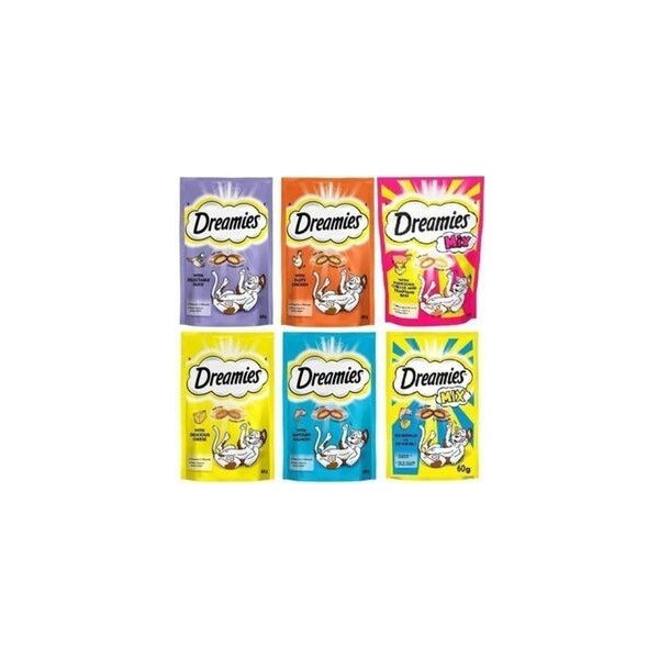 Kedi Ödül Seti Dreamies 1 Er Adet Sığırlı, Somonlu, Peynirli, Tavuklu, Ördekli Lezzetlerle Dolu Diğer Fiyatı