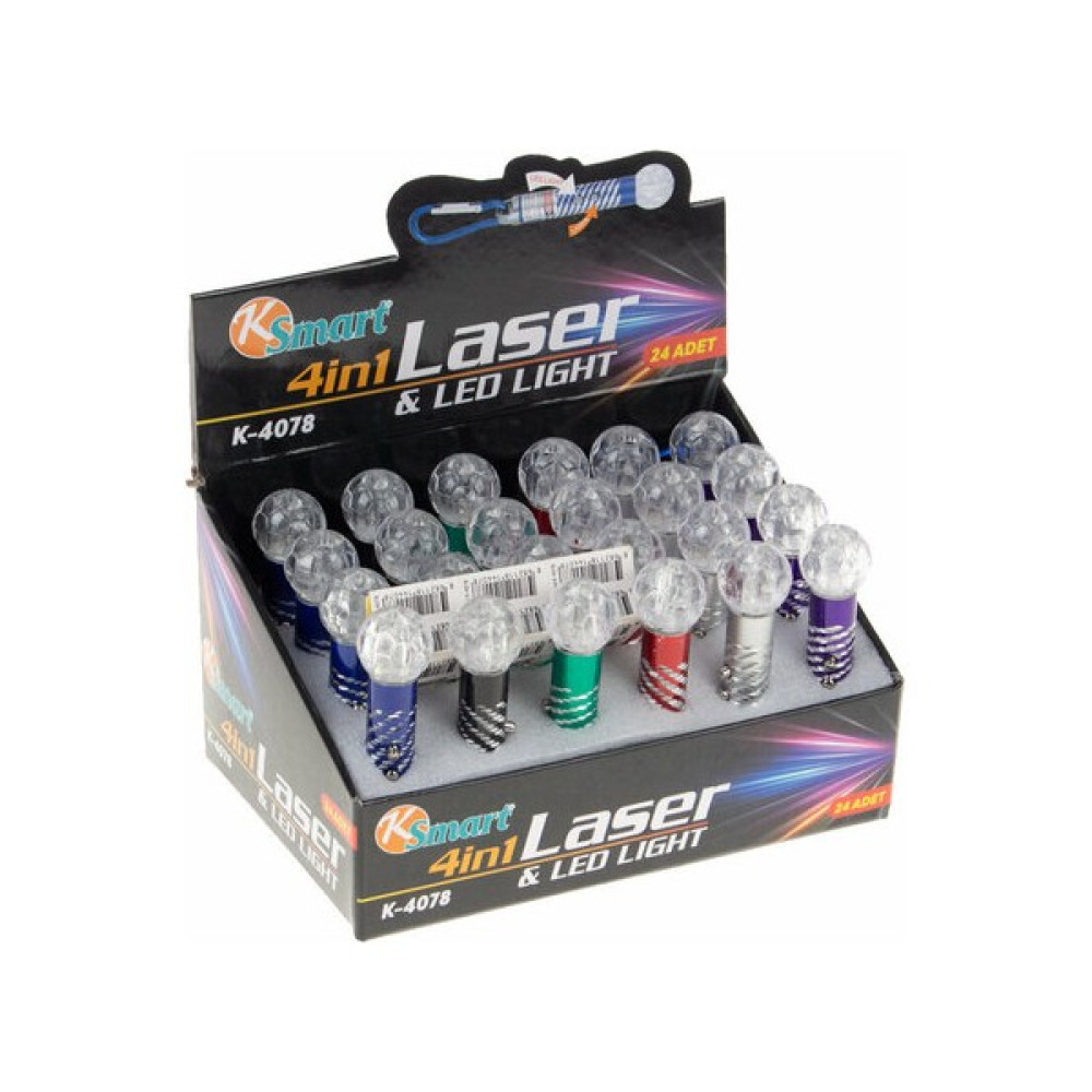 Kedi Oyuncağı Kırmızı Nokta Lazer Oyuncak 1 Adet Ksmart Pilli Lazer Led 4in1 K-4078 Kamp Malzemeleri Fiyatı