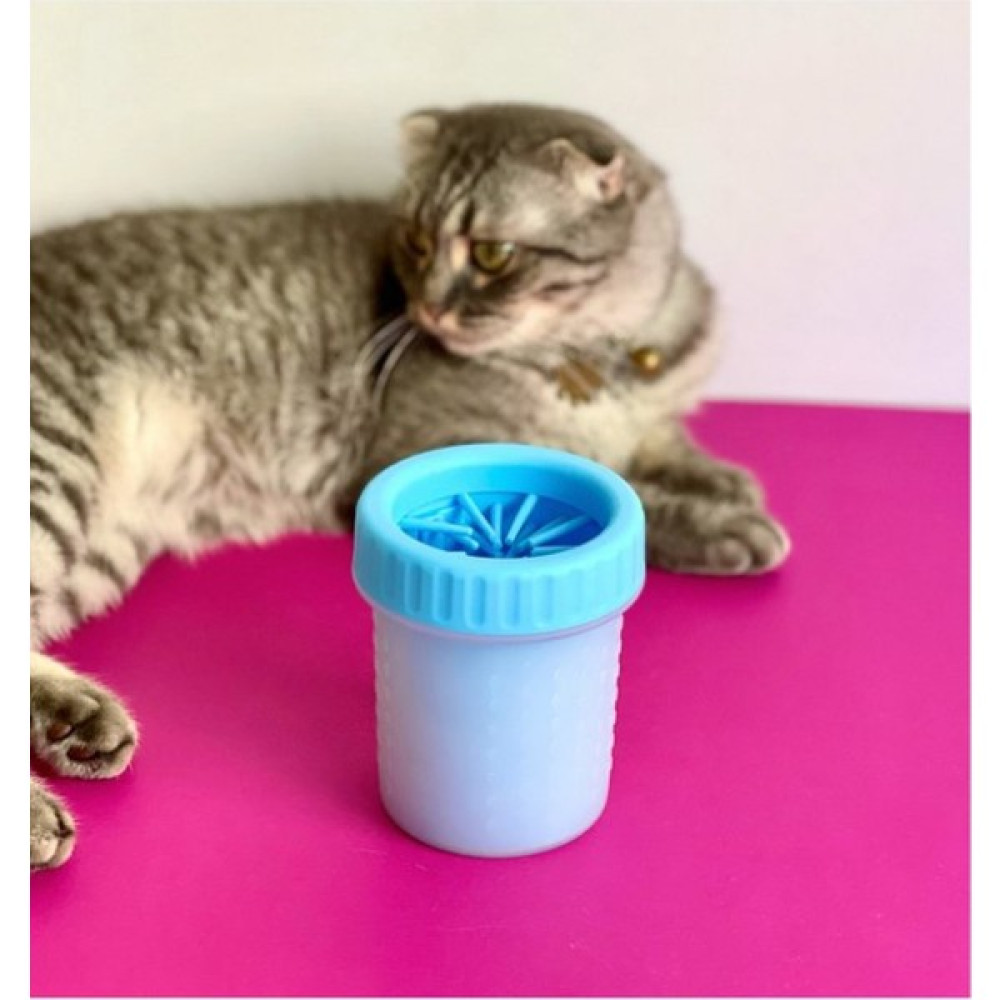 Kedi Pati Temizleme Aparatı Kir Temizleyici Yüksek Kalite Silikon Fırça-Küçük Boy-Mavi - Mavi Evcil Hayvan Ürünleri Fiyatı