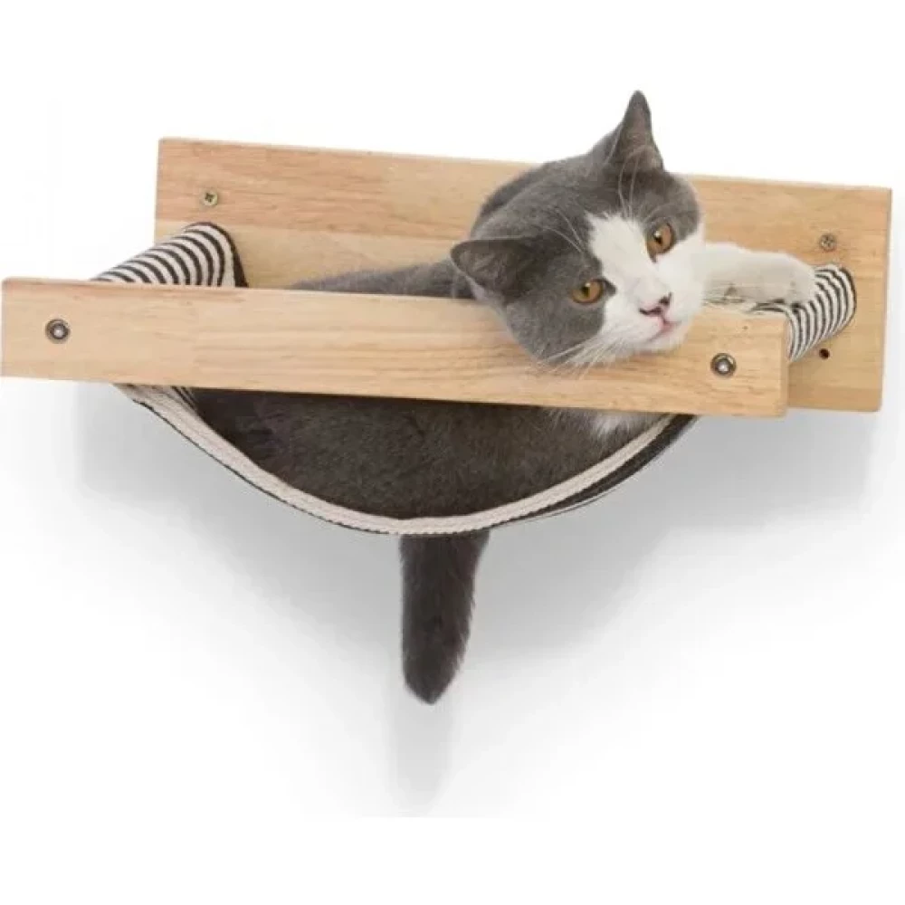 Kedi Yuvası, Kedi Yatağı, ve Kedi duvar yatağı, Kedi hamağı, Ahşap Modern kedi yatağı, BuShop Odin Serisi - Siyah Evcil Hayvan Ürünleri Fiyatı