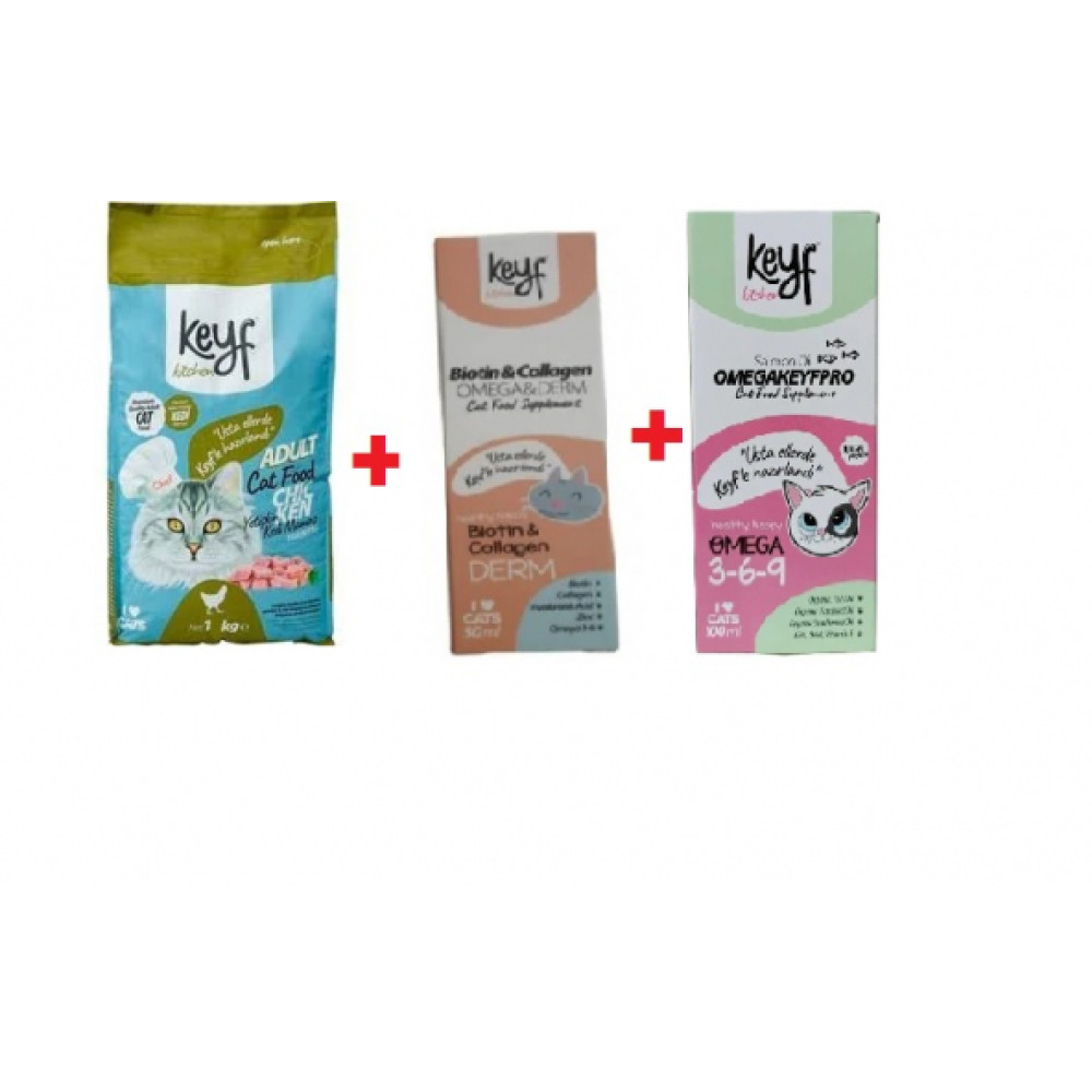 Kedıler Yetıstırme Setı (Kedı Maması "Tavuklu" 1 Kg + Kedıler Icın Bıotın &Colajen Ve Balık Yagı) Evcil Hayvan Ürünleri Fiyatı