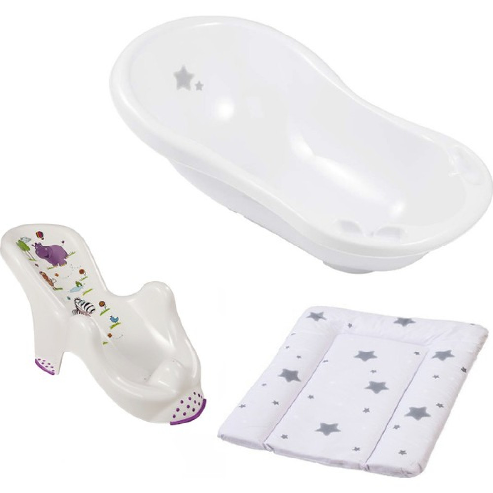 Keeeper Bebek Banyo ve Alt Değiştirme Matı Seti - Beyaz Bebek Banyo Küveti Fiyatı