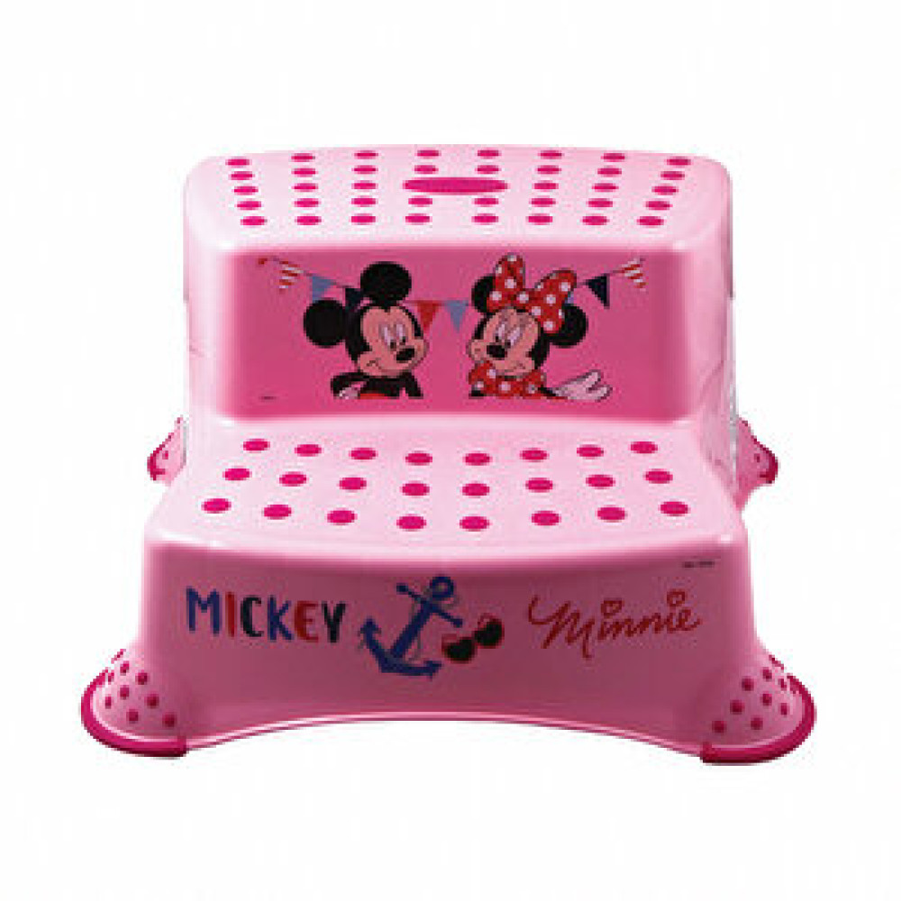 Keeeper Plastik İki Katlı Tabure Minnie Mouse Pembe Banyo Aksesuarları Fiyatı