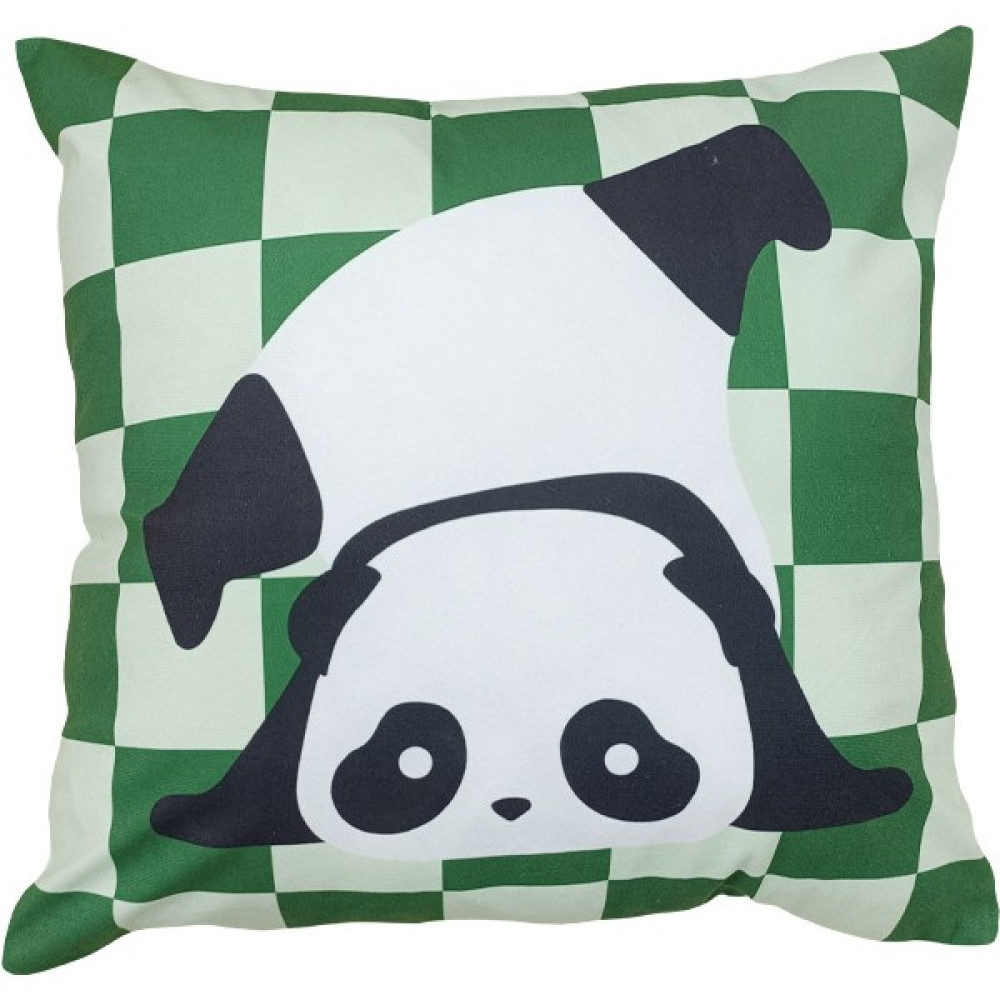Keelias Peluş Çizgi Film Panda Arkalık Yastık Kılıfı Kanepe Oturma Odası Yatak Başı Kare Yastık Kılıfı Yastık Çekirdek - 45 cm - Krem - Yeşil Kırlent / Mobilya Yastığı Fiyatı
