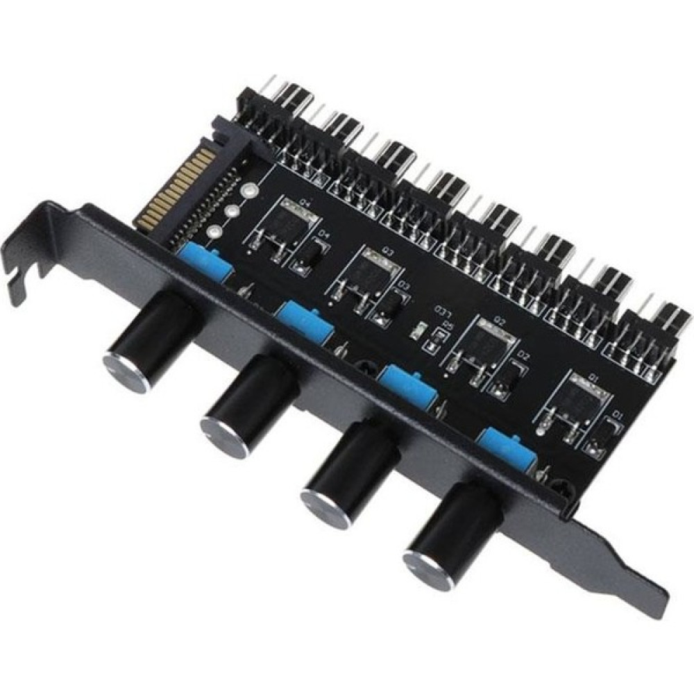 Keepro 8 kanal 4 pin PC fan çoklayıcı düğmeli hız kontrol cihazı Soğutucular Fiyatı
