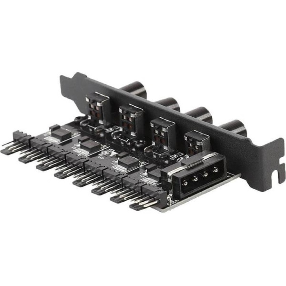 Keepro 8 kanal 4 pin PC fan çoklayıcı düğmeli hız kontrol cihazı - Siyah Soğutucular Fiyatı