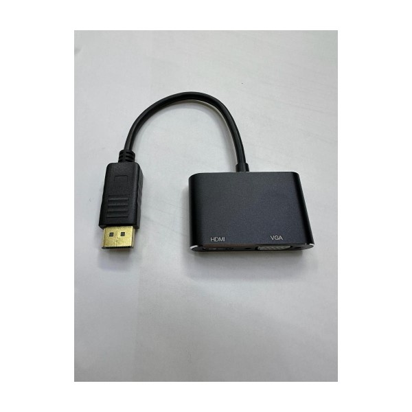 Keepro Displayport Dual HDMI VGA Çevirici 4K Dp Port HDMI VGA Converter - Gri - 1 m Bilgisayar Çevirici ve Adaptörü Fiyatı