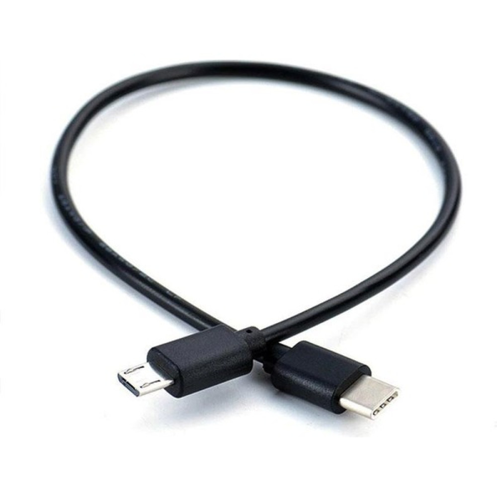 Keepro Type C To Mikro USB Şarj ve Data Kablosu 50CM - Siyah Cep Telefonu Kablosu Fiyatı