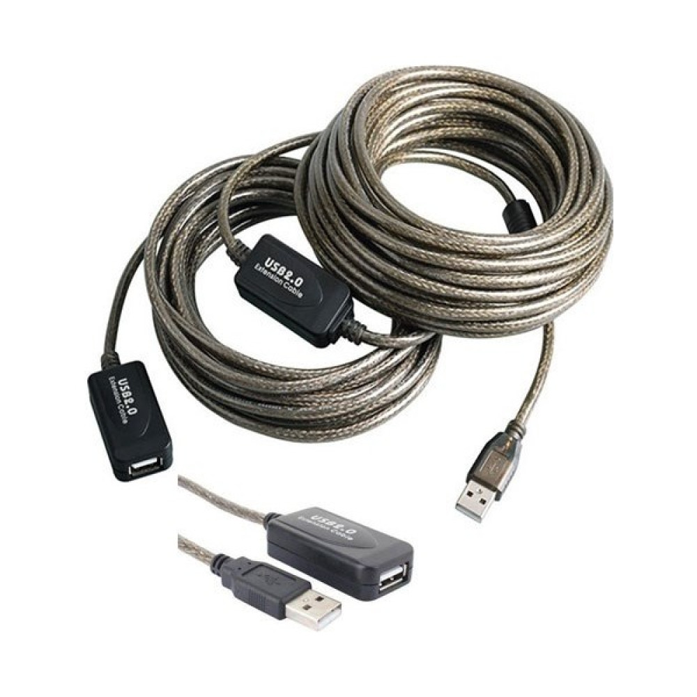 Keepro USB Uzatma Kablosu 15M USB Extension Güçlendirilmiş Kablo - Gri 319973 Seri & Paralel Kablo Fiyatı