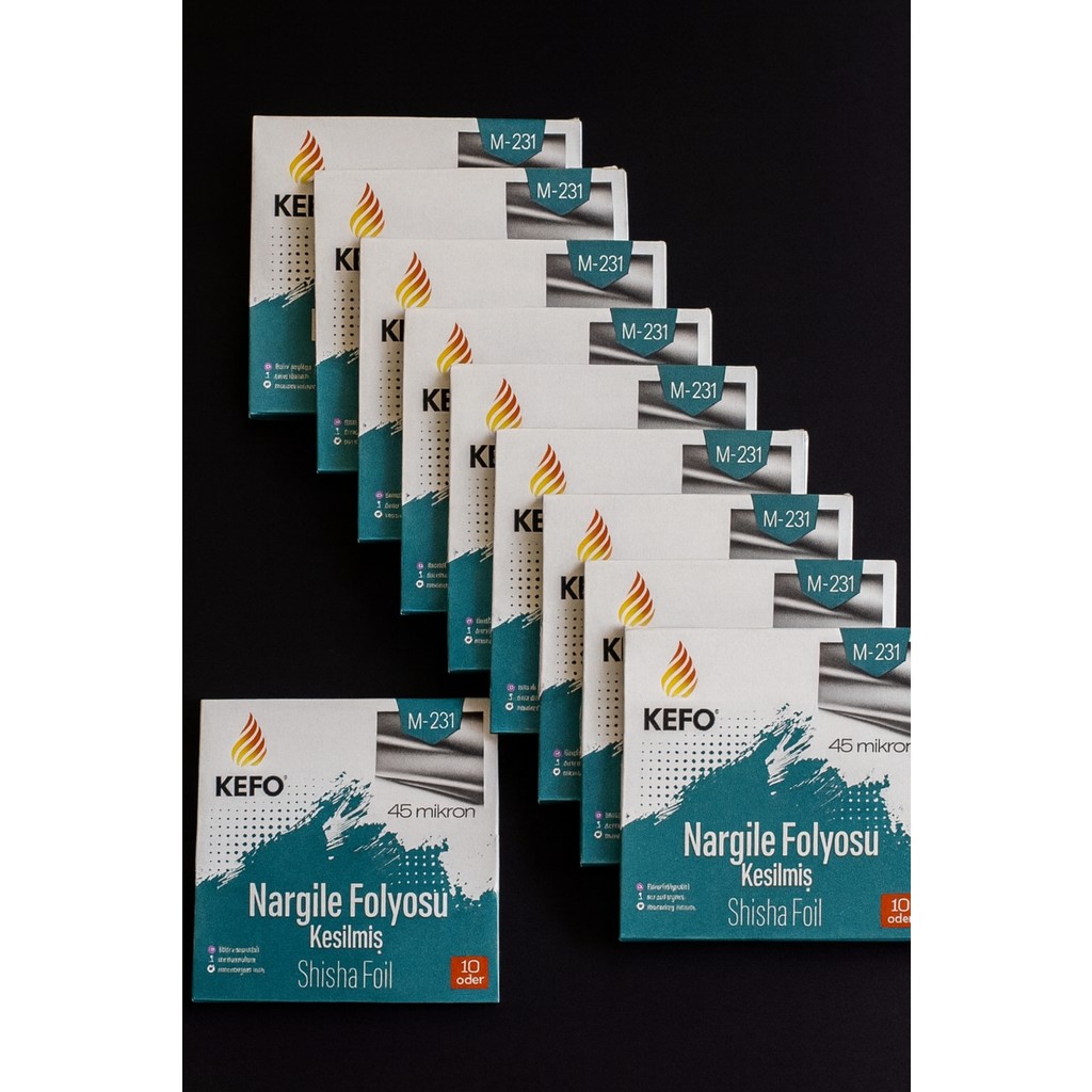 Kefo 10 Paket(100 Adet) Hazır Kesilmiş Nargile Folyosu Diğer Fiyatı