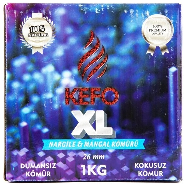Kefo XL 1 KG Hindistan Cevizi Nargile Kömürü Kolay Tutuşma Özelliği Diğer Fiyatı
