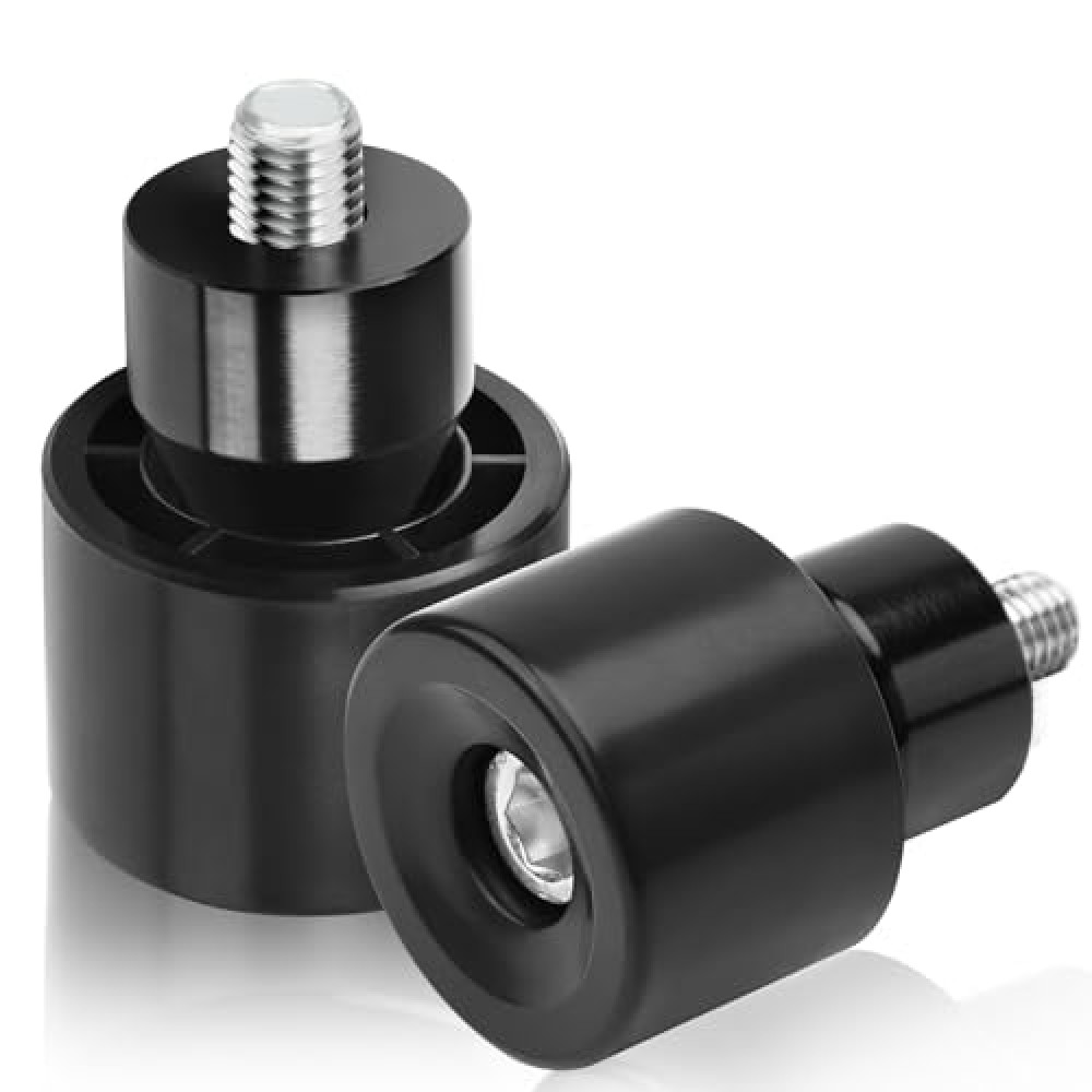 kekykm Motorcycle Decorative wheel Rotatable Crash Bar End Sliders M12 Screw compatible with Harley Davidson Touring Saddlebag Guard Engine Guard Bar Street Glide Road Glide King Electra/Ultra 1997-Up