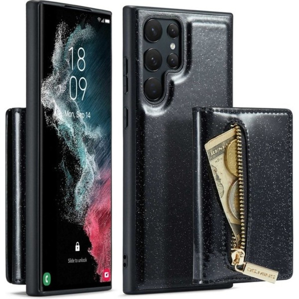 Kelanduo Kelanduo三星galaxy S22 Ultra 5g 2的2-1 Pu Derek Covered Pc+Tpu Back Known Magnicy Removable Fermuar手机盖支架 (Yurt Dışından) Cep Telefonu Kılıfı Fiyatı