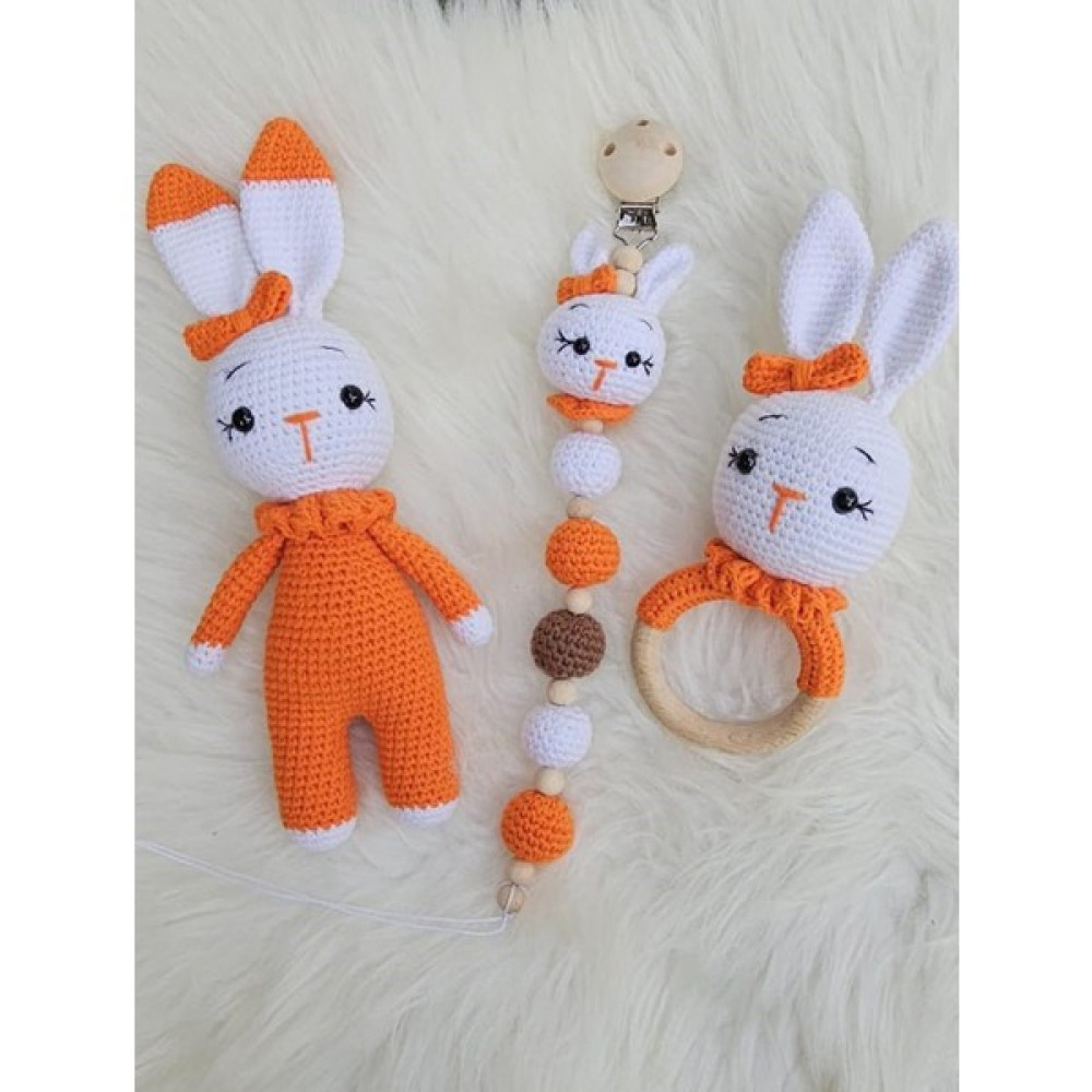 Kelebeğin Rüyası Hobi Evi Amigurumi Uyku Arkadaşı Yenidoğan Tavşan, Çıngırak Ve emzik Zinciri Oto Boyaları Fiyatı