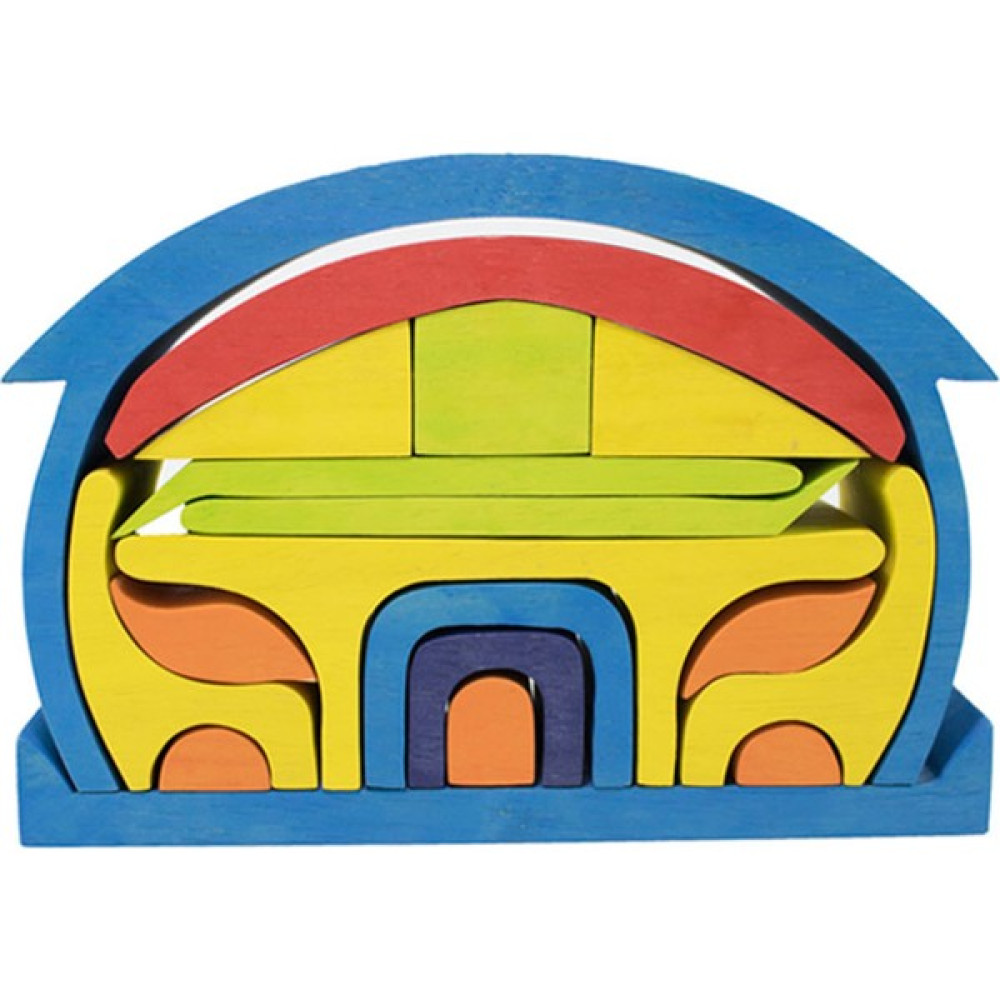 Kelebek Kids Waldorf Oyuncak Ahşap Mavi Çatılı Ev Bebek Oyuncakları Fiyatı
