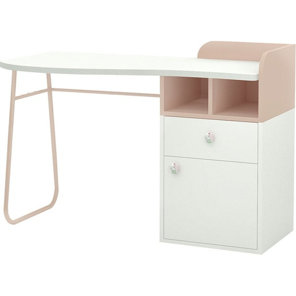 Kelebek Milky Genç Çalışma Masası - 122 x 62 x 82 cm - Beyaz - Pembe Çalışma Masası Fiyatı