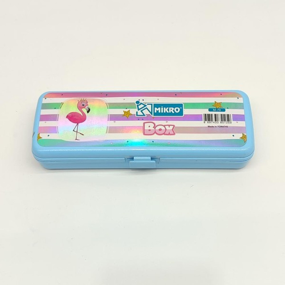 Kelebek Oyuncak Mikro Tek Bölmeli Flamingo Temalı Kalem Kutusu - Mavi Kalemlik (Kalem Kutusu) Fiyatı