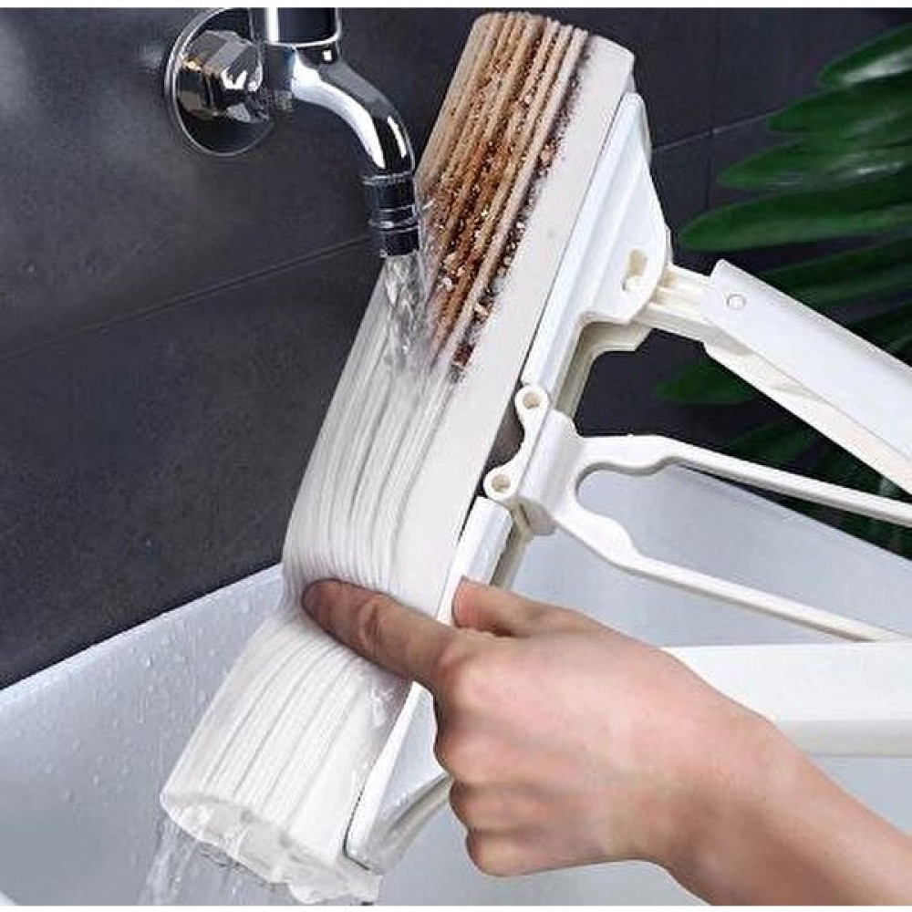 Kelebek Sıkma Mekanizmalı Mikrofiber Mop - Beyaz - Standart Ev Temizliği Fiyatı