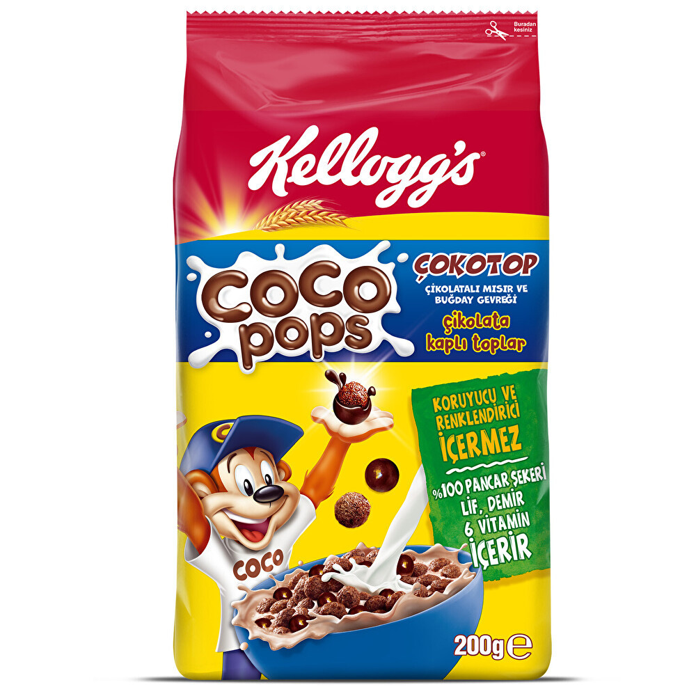 Kellogg's Coco Pops Çokotop 200 Gr Kahvaltılık Gevrek Fiyatı