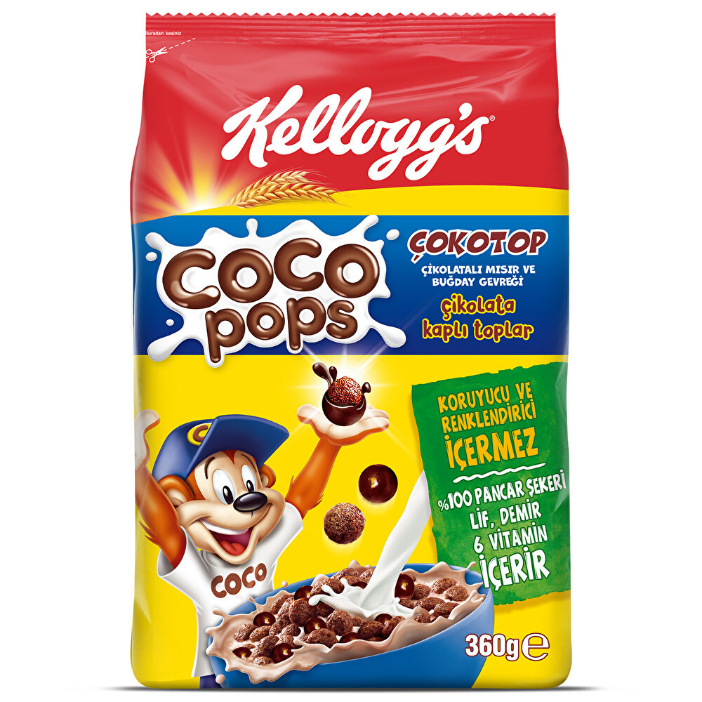 Kellogg's Coco Pops Çokotop 360g Kahvaltılık Gevrek Fiyatı