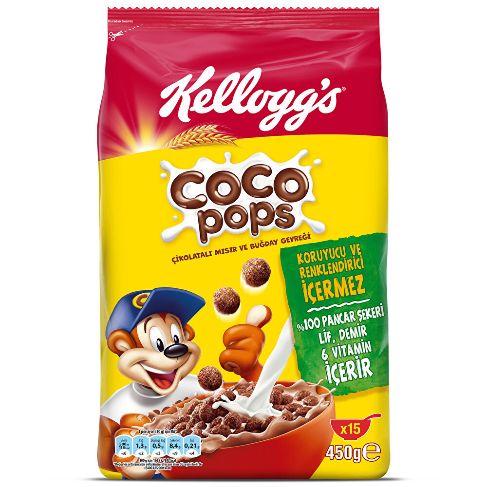 Kellogg's Coco Pops Topları 450 Gr Kahvaltılık Gevrek Fiyatı