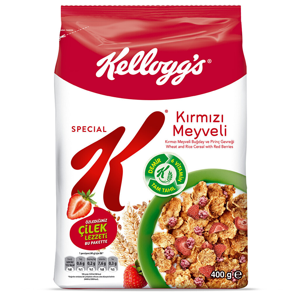 Kellogg's Special K Kırmızı Meyveli 400 Gr Kahvaltılık Gevrek Fiyatı