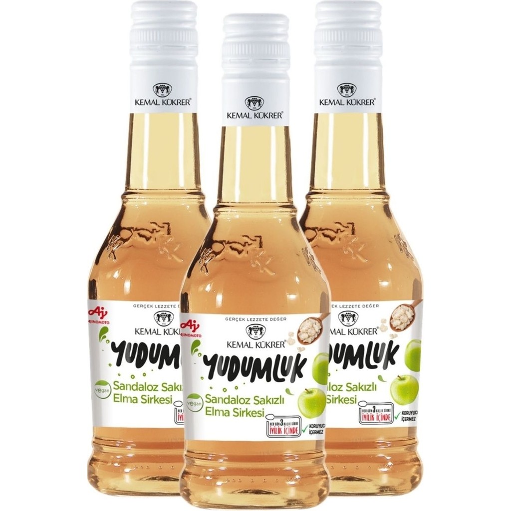 Kemal Kükrer Yudumluk Sandaloz Sakızlı Elma Sirkesi 3 x 500 ml - 1,5 lt Diğer Fiyatı