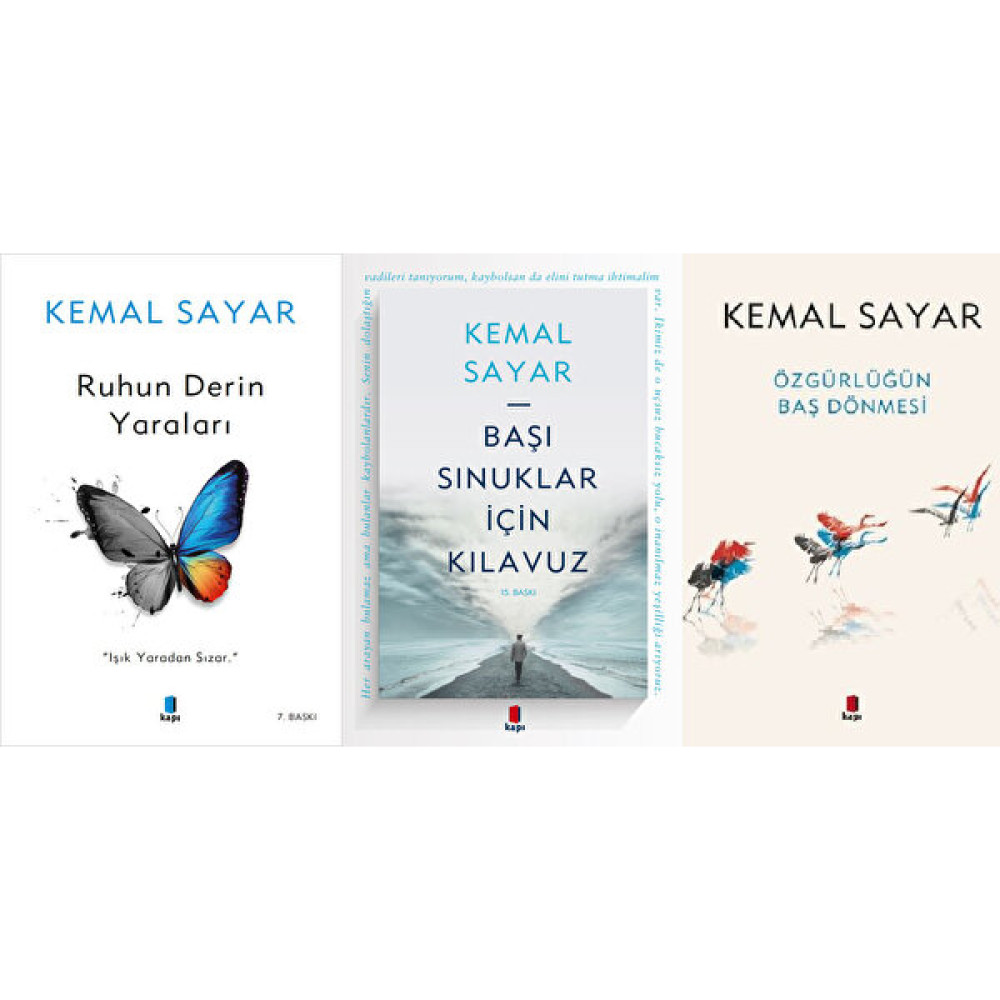 Kemal Sayar 3 Kitap Set (Ruhun Derin Yaraları, Başı Sınuklar İçin Kılavuz, Özgürlüğün Baş Dönmesi) - Kemal Sayar Deneme - İnceleme Fiyatı