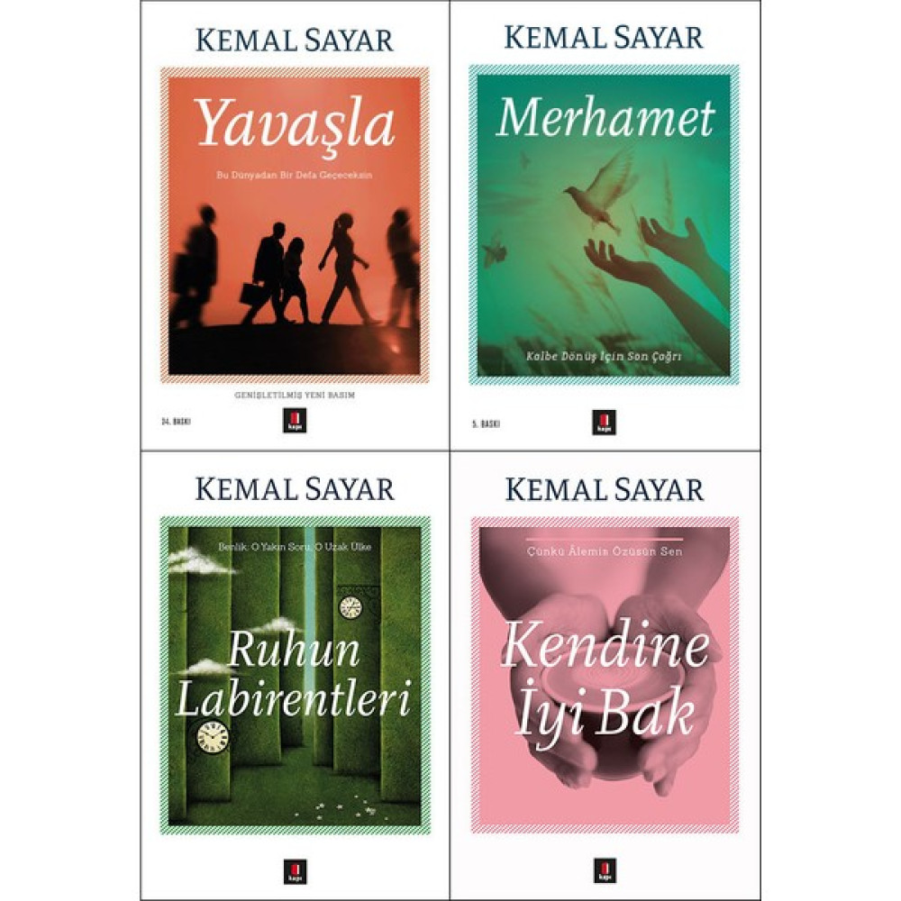 Kemal Sayar 4 Kitap Set (Yavaşla, Merhamet, Ruhun Labirentleri, Kendine İyi Bak) - Kemal Sayar Deneme - İnceleme Fiyatı