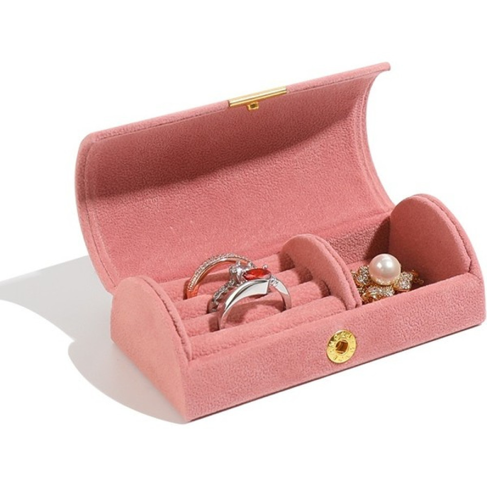 Kemerli Mücevher Kutusu Boncuklu Yüzük Kutusu Seyahat Taşınabilir Mücevher Saklama Kutusu (Yurt Dışından) - 10.2*5.5*3.5cm - Pembe - Pembe Eşya Saklama Kutusu Fiyatı