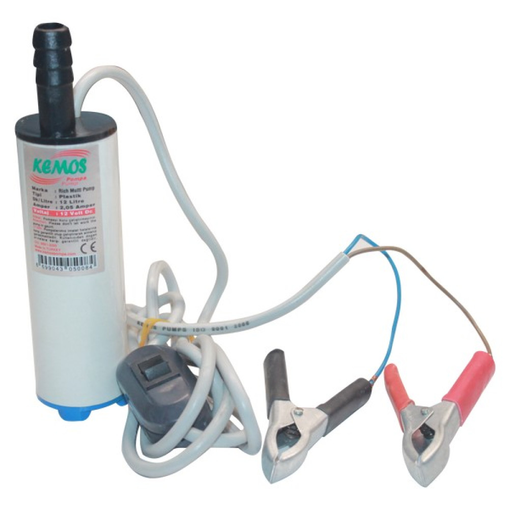 Kemos Rich 12 Volt Plastik Dalgıç Tipi Sıvı Aktarma Pompası(Arapuar) Su Motoru Fiyatı
