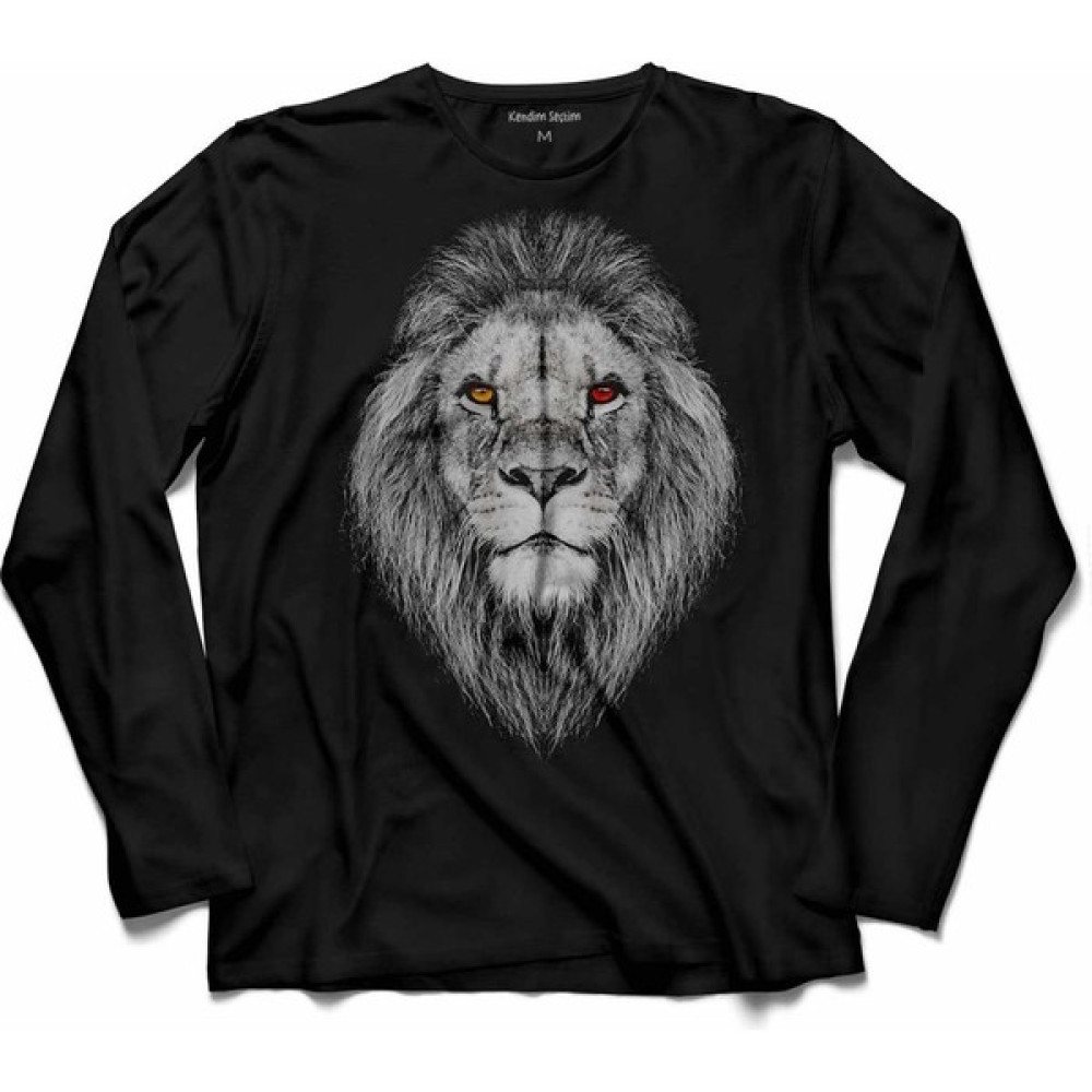 Kendim Seçtim Galatasaray Aslan Kafa Lıon Head Uzun Kollu Tişört Baskılı Çocuk T-Shirt Erkek Çocuk T-shirt Fiyatı