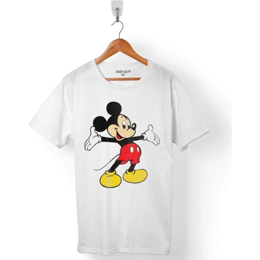 Kendim Seçtim Mıckey Mouse Logo Hapishane Erkek Tişört Erkek T-shirt Fiyatı