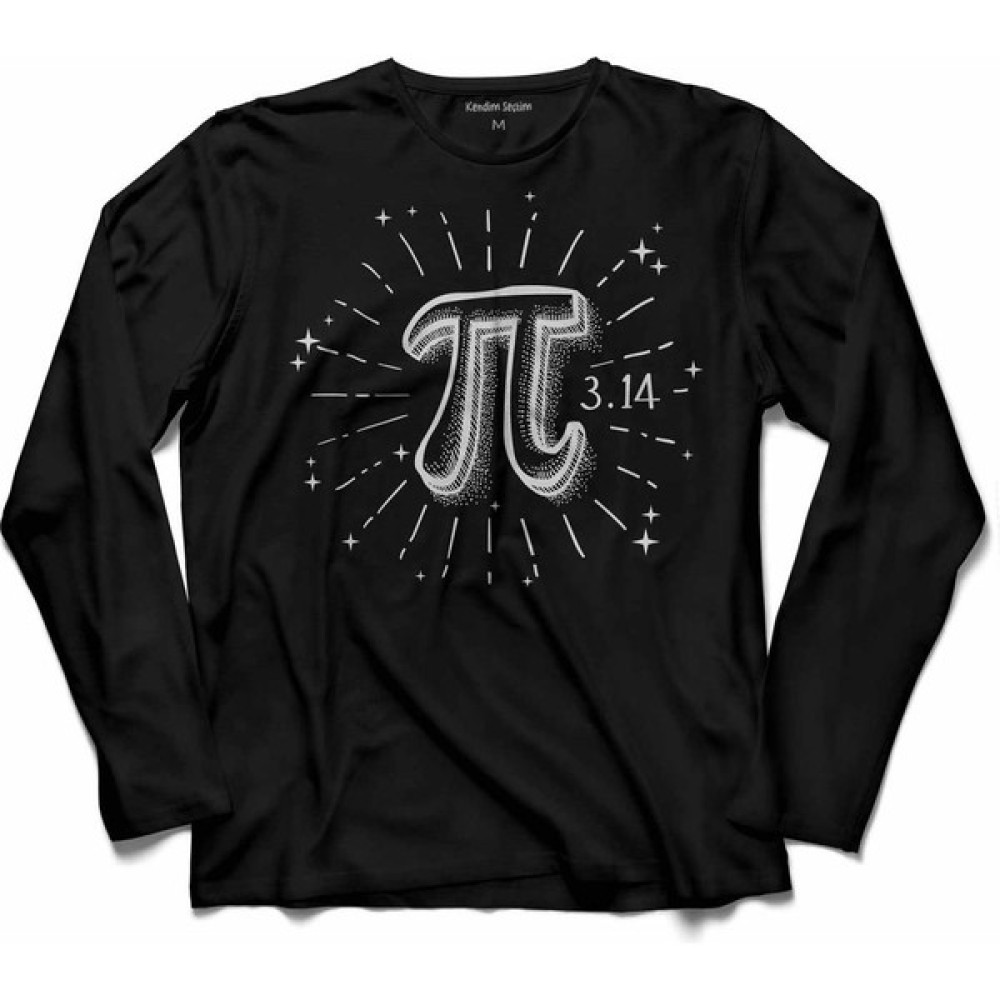 Kendim Seçtim Pi Sayısı Günü 3,14 Uzun Kollu Tişört Erkek T-shirt Fiyatı